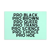 Pro Hoe (Black Text) Postcard
